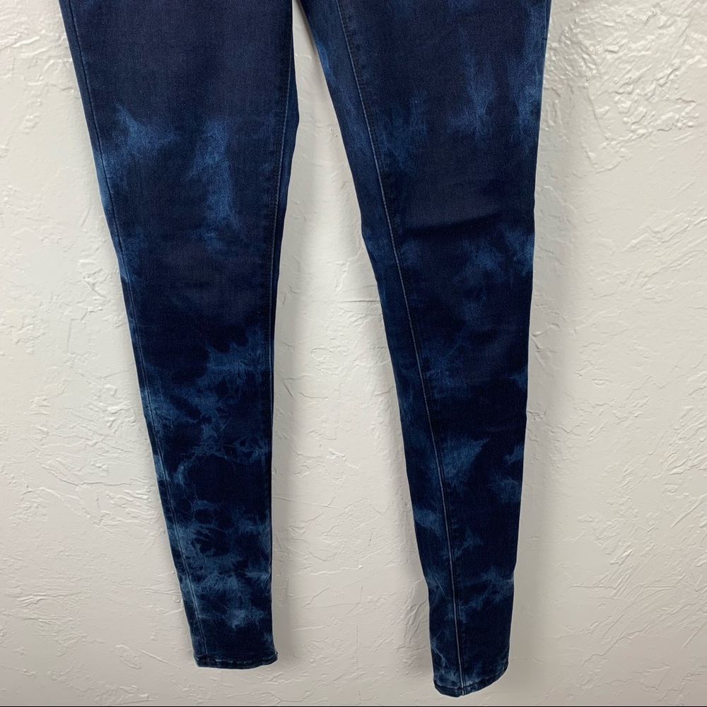 ASOS high waisted tie dye wash skinny jeans 2 - Picture 3 of 8